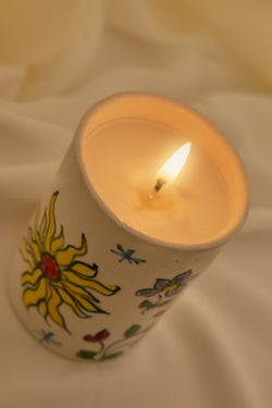 Bougie artisanale en céramique – senteur Violette