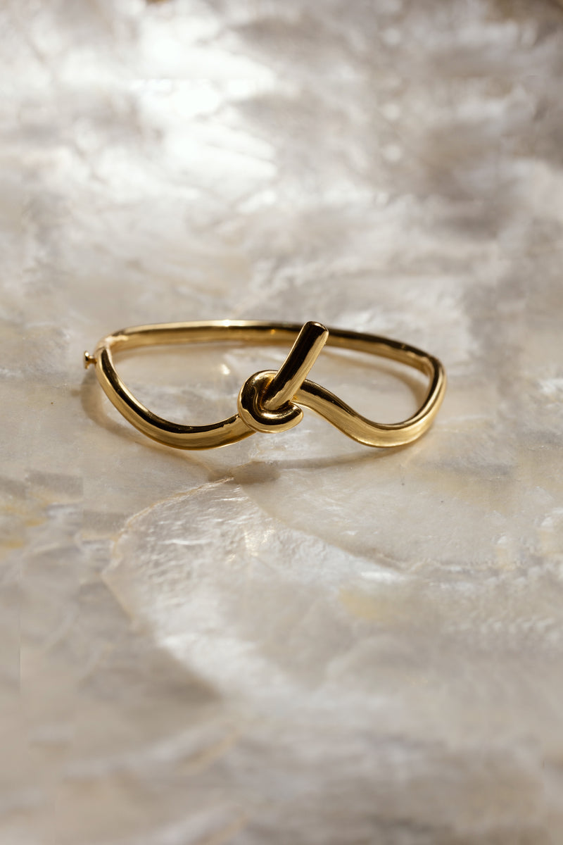 Gold Knot Bangle