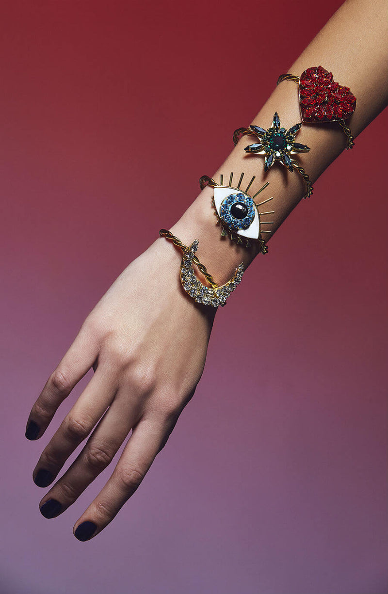 Bracelet étoile orné de Swarovski rose