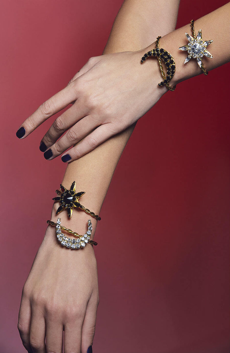 Bracelet étoile orné de Swarovski rose