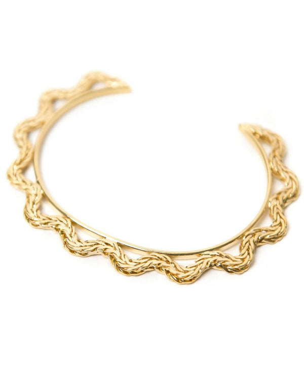 Bracelet en laiton plaqué or