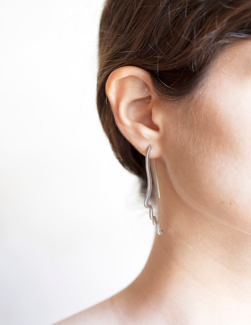 Earrings Profil, without Stones