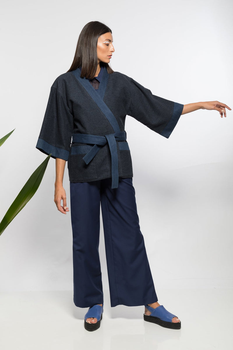 Veste kimono en denim