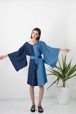 Robe Kyoto fendue aux épaules