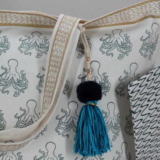 Sac de Plage au motif Poulpe